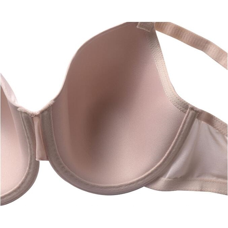 Women Plus Size Bra Seamless Underwire Thin Cup C D E F G H I J Simple Daily Brassiere for Big Chest Black Beige Super Large Cup 201202