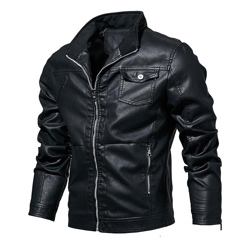 2020 Men Autumn Winter PU Leather Jackets Bomber Motorcycle Leather Jacket for Men Zipper Business Casual Windbreaker-E, Black
2020 Men Autumn Winter PU Leather Jackets Bomber Motorcycle Leather Jacket for Men Zipper Business Casual Windbreaker-E, Black