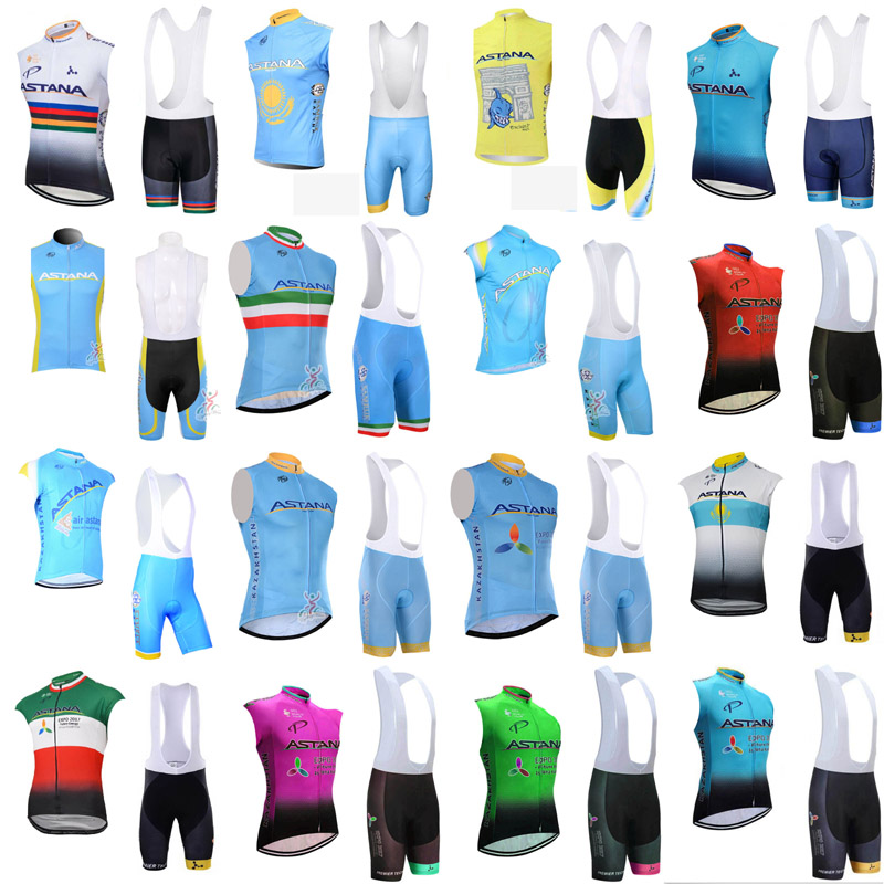 ASTANA team Men cycling sleeveless jerseys vest bib shorts sets Summer men Ropa ciclismo MTB outdoor Quick Dry Sportswear S62614, 17a
ASTANA team Men cycling sleeveless jerseys vest bib shorts sets Summer men Ropa ciclismo MTB outdoor Quick Dry Sportswear S62614, 17a