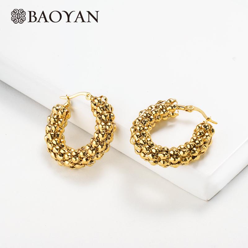 Hoop & Huggie Baoyan Vintage Gold Earrings Small Circle Round Wholesale Mini Golden Stainless Steel For Women
Hoop & Huggie Baoyan Vintage Gold Earrings Small Circle Round Wholesale Mini Golden Stainless Steel For Women