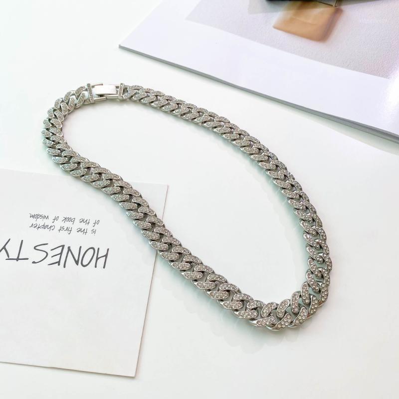 Chains 2021 Hip Hop Punk Necklace, Minority Male And Female Lovers Ins Fashion Korean Style Diamond Inlaid Cuban Necklace, Silver
Chains 2021 Hip Hop Punk Necklace, Minority Male And Female Lovers Ins Fashion Korean Style Diamond Inlaid Cuban Necklace, Silver