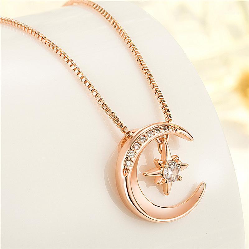 Fashion Romantic Star And Moon Guardian Women Necklace Luxury Rhinestone Box Chain Female Party Jewelry Girlfriend Gift Chains, Silver
Fashion Romantic Star And Moon Guardian Women Necklace Luxury Rhinestone Box Chain Female Party Jewelry Girlfriend Gift Chains, Silver