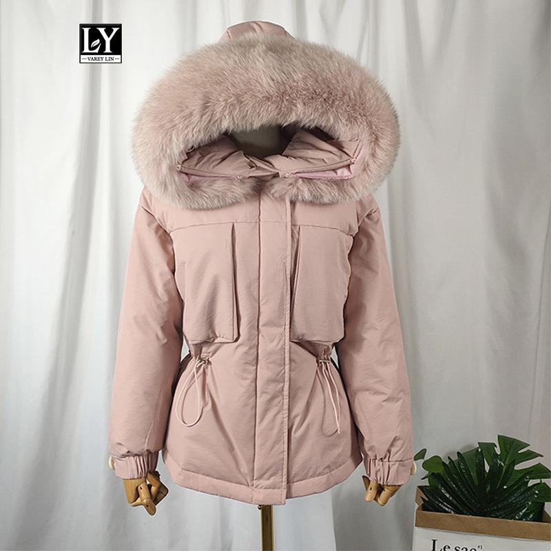 Ly Varey Lin New Large Natural Fur Duck Down Jacket Women Winter Warm 90% White Duck Down Parka Female Sash Tie Up Outerwear, Beige
Ly Varey Lin New Large Natural Fur Duck Down Jacket Women Winter Warm 90% White Duck Down Parka Female Sash Tie Up Outerwear, Beige