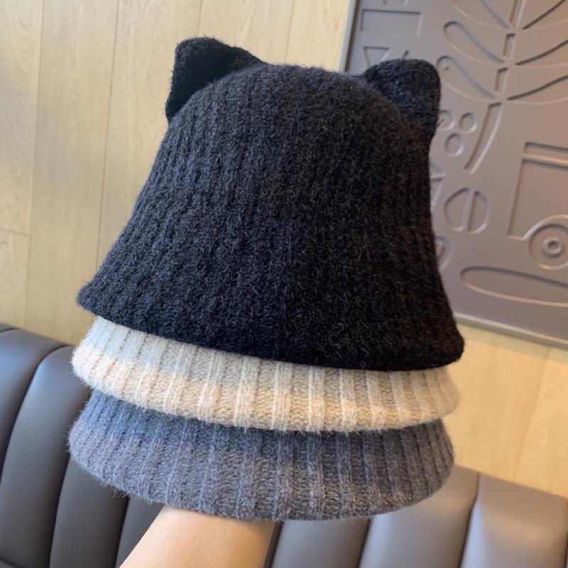 Winter Hats for Women Cute Cat Ear Hat Female Wild Fashion Knitted Fisherman Hat Woolen Bowl, Black
Winter Hats for Women Cute Cat Ear Hat Female Wild Fashion Knitted Fisherman Hat Woolen Bowl, Black