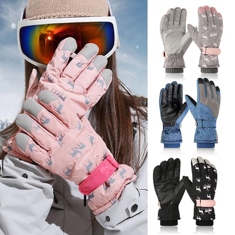 Women Men Winter Waterproof Snow Ski Gloves Cartoon Deer Print Thermal Plush Lined Adjustable Outdoor Snowboard Mittens
Women Men Winter Waterproof Snow Ski Gloves Cartoon Deer Print Thermal Plush Lined Adjustable Outdoor Snowboard Mittens