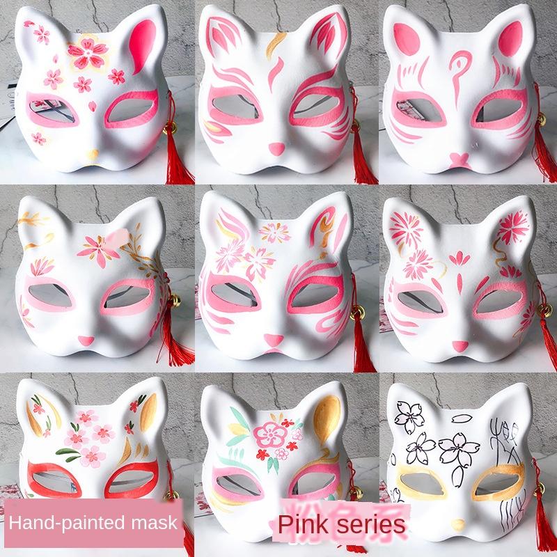 Anime Cosplay Hand-painted Mask Tassel Naruto Cat Hand Painted Mask Cosplay Pink Masks
Anime Cosplay Hand-painted Mask Tassel Naruto Cat Hand Painted Mask Cosplay Pink Masks