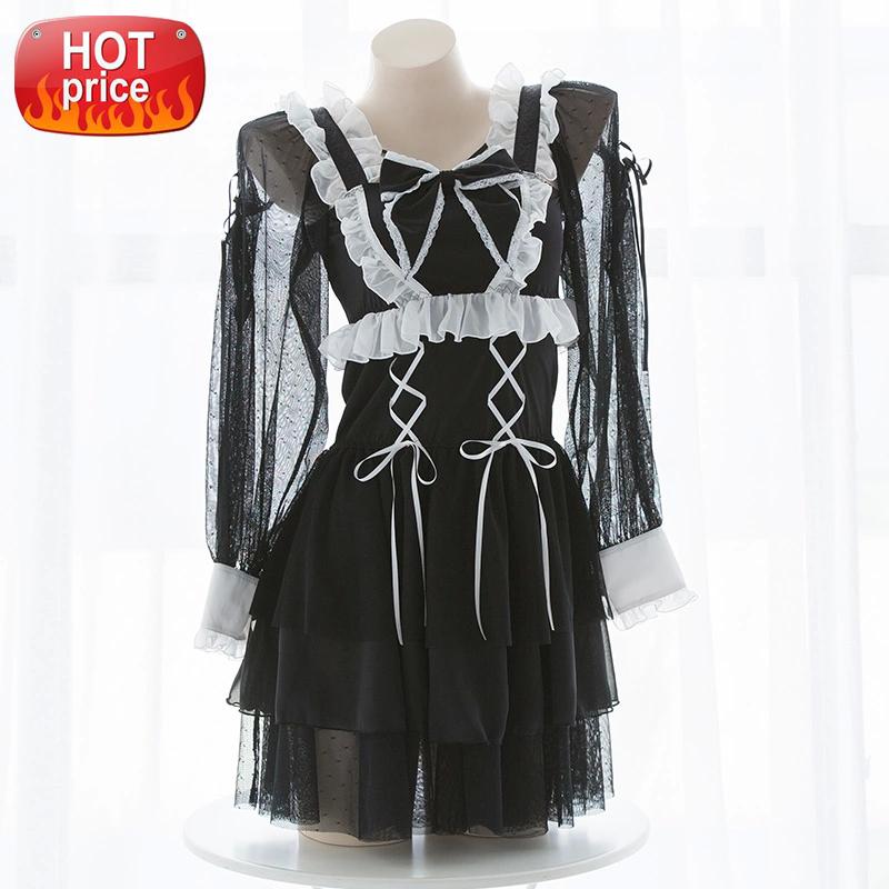 Classic Kawaii Lingerie Sweet Gothic Lolita Dress Summer Loli Princess Halloween Costume for Women Maid Outfit Anime Cosplay New #iU5O, Black;white
Classic Kawaii Lingerie Sweet Gothic Lolita Dress Summer Loli Princess Halloween Costume for Women Maid Outfit Anime Cosplay New #iU5O, Black;white