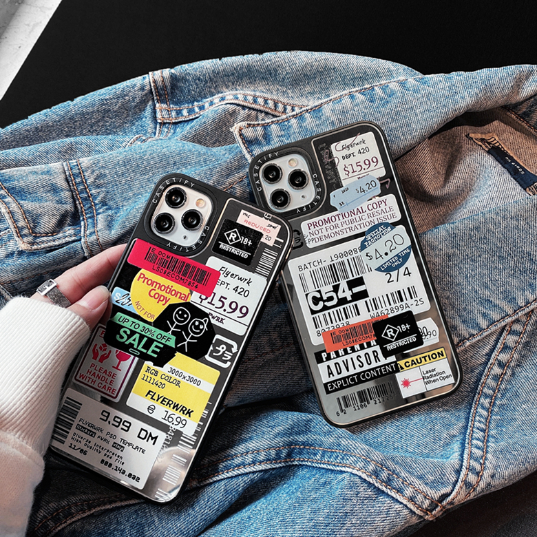 Price Tag Graffiti Mirror Back Case Full Protective Barcode Phone Shell for iPhone 12 Mini 11 Pro Max XR XS 6s 8 Plus, Black
Price Tag Graffiti Mirror Back Case Full Protective Barcode Phone Shell for iPhone 12 Mini 11 Pro Max XR XS 6s 8 Plus, Black