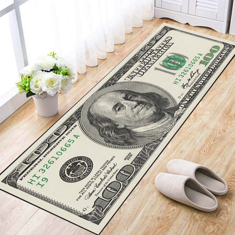 Crative Non-Slip Area Rug Modern Home Decor Carpet Runner Dollar Printed Carpet One Hundred Dollar 100 Bill Print, Pictures color
Crative Non-Slip Area Rug Modern Home Decor Carpet Runner Dollar Printed Carpet One Hundred Dollar 100 Bill Print, Pictures color