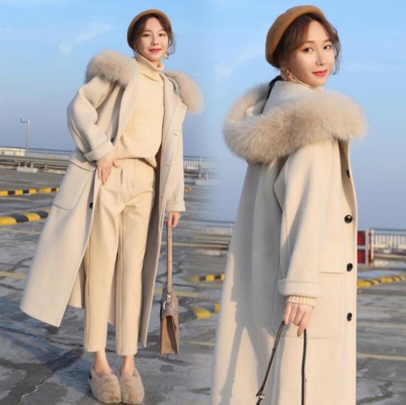 Female Blend 2021 Winter Long-sleeve Wool with Hoodie Fur Collar Combines Elegant Jacket Overcoats Size P225 98f6, Photo
Female Blend 2021 Winter Long-sleeve Wool with Hoodie Fur Collar Combines Elegant Jacket Overcoats Size P225 98f6, Photo