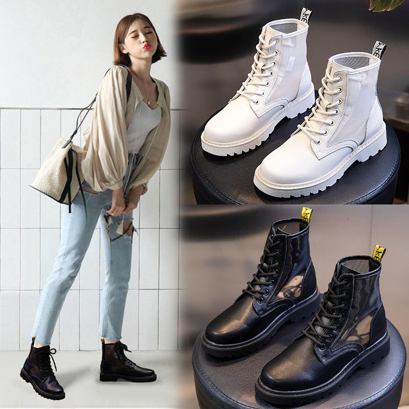 2020 New Summer Genuine Leather Breathable Boots Women Casual Short Boots Thick Bottom Women's Shoes, Black
2020 New Summer Genuine Leather Breathable Boots Women Casual Short Boots Thick Bottom Women's Shoes, Black
