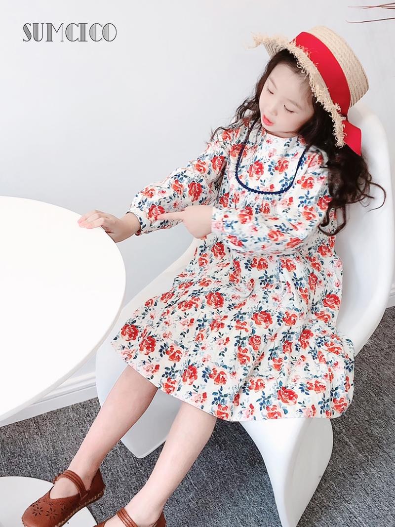 Sumcico 2020 Girl's Dress with Rose Print Toddler's Floral Dress Vintage Style Skin-friendly Cotton Fabric Age2-14Y
Sumcico 2020 Girl's Dress with Rose Print Toddler's Floral Dress Vintage Style Skin-friendly Cotton Fabric Age2-14Y