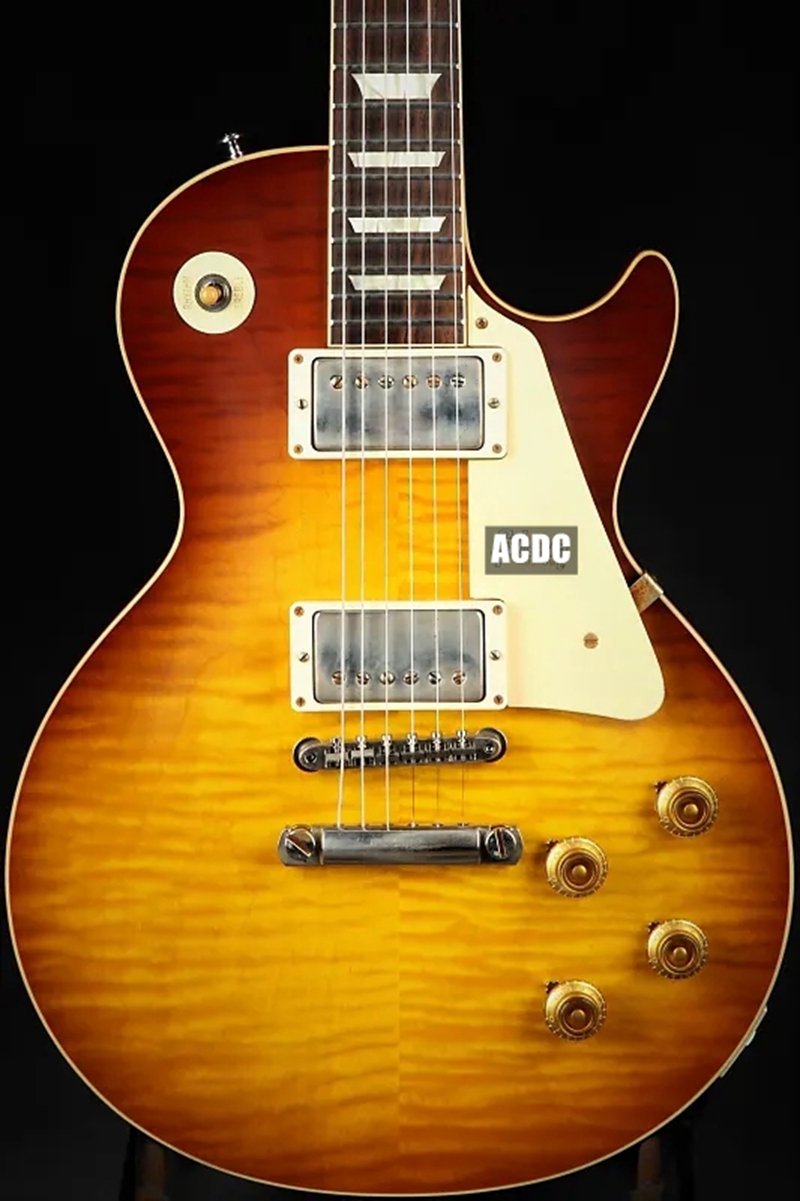 Promotion! Gary Moore 1959 Reissue Flame Maple Top Tobacco Sunburst Electric Guitar Cream Body Binding, Tuilp Tuners
Promotion! Gary Moore 1959 Reissue Flame Maple Top Tobacco Sunburst Electric Guitar Cream Body Binding, Tuilp Tuners