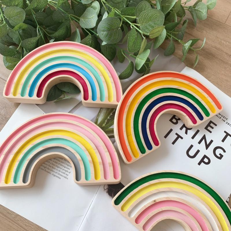 DIY Crafts Toy Rainbow Wooden Ornament Building Blocks For Kids Nursery Room Decor Desktop Decoration Photography Props
DIY Crafts Toy Rainbow Wooden Ornament Building Blocks For Kids Nursery Room Decor Desktop Decoration Photography Props