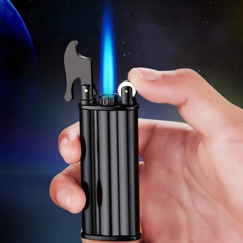 New Windproof Metal Butane Gas Lighter Jet FlameTorch Flint Cigar Pipe Lighter Smoking Accessories Gadget For Man Gift
New Windproof Metal Butane Gas Lighter Jet FlameTorch Flint Cigar Pipe Lighter Smoking Accessories Gadget For Man Gift