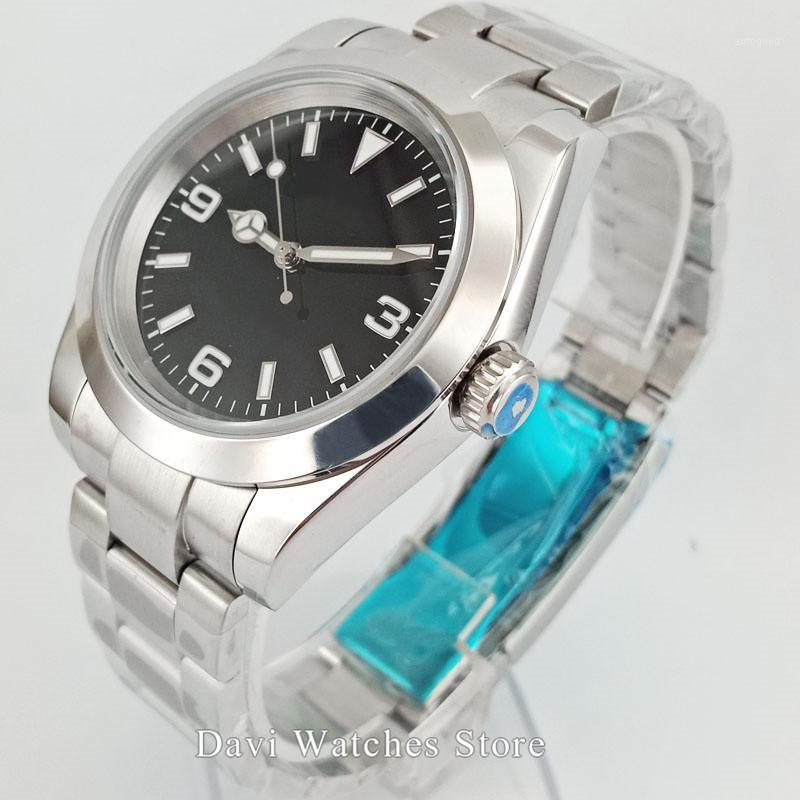 Wristwatches 40mm Bliger/Sterile Black Dial Luminous Sapphire Glass Polished Bezel 21 Jewels MIYOTA 8215 Automatic Movement Men's Watch, No logo mingzhu 2813
Wristwatches 40mm Bliger/Sterile Black Dial Luminous Sapphire Glass Polished Bezel 21 Jewels MIYOTA 8215 Automatic Movement Men's Watch, No logo mingzhu 2813