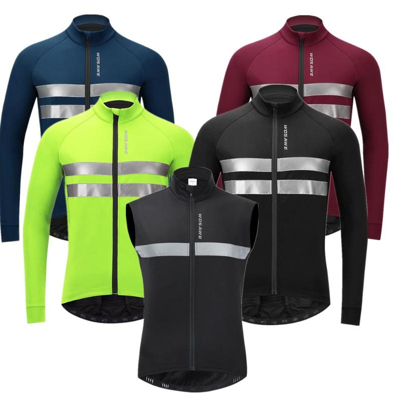WOSAWE Windproof Winter Running Jacket Men's Windbreaker Thermal Fleece Reflective Cycling Bicycle Wear MTB Bike Sports Windcoat, Bl241-r
WOSAWE Windproof Winter Running Jacket Men's Windbreaker Thermal Fleece Reflective Cycling Bicycle Wear MTB Bike Sports Windcoat, Bl241-r