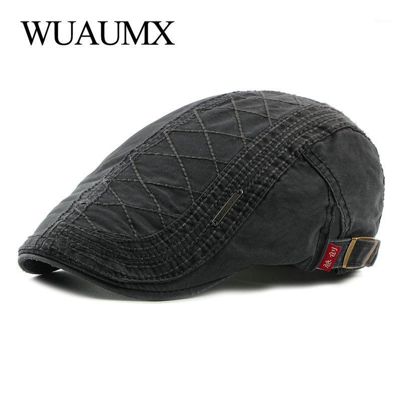 Wuaumx Brand Casual Beret Hats Men Women Solid Cotton Visor Peaked Flat Cap Duckbill Hat Artist Painter Beret Cap casquette1, Black
Wuaumx Brand Casual Beret Hats Men Women Solid Cotton Visor Peaked Flat Cap Duckbill Hat Artist Painter Beret Cap casquette1, Black
