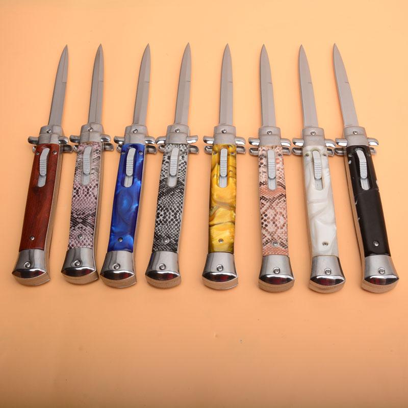 AUTO OPEN Blade 11inches&9 inches Italian Mafia Automatic knife Camping outdoor self-defense life-saving knives EDC Tool Fruit kitchen knifes Gift products
AUTO OPEN Blade 11inches&9 inches Italian Mafia Automatic knife Camping outdoor self-defense life-saving knives EDC Tool Fruit kitchen knifes Gift products