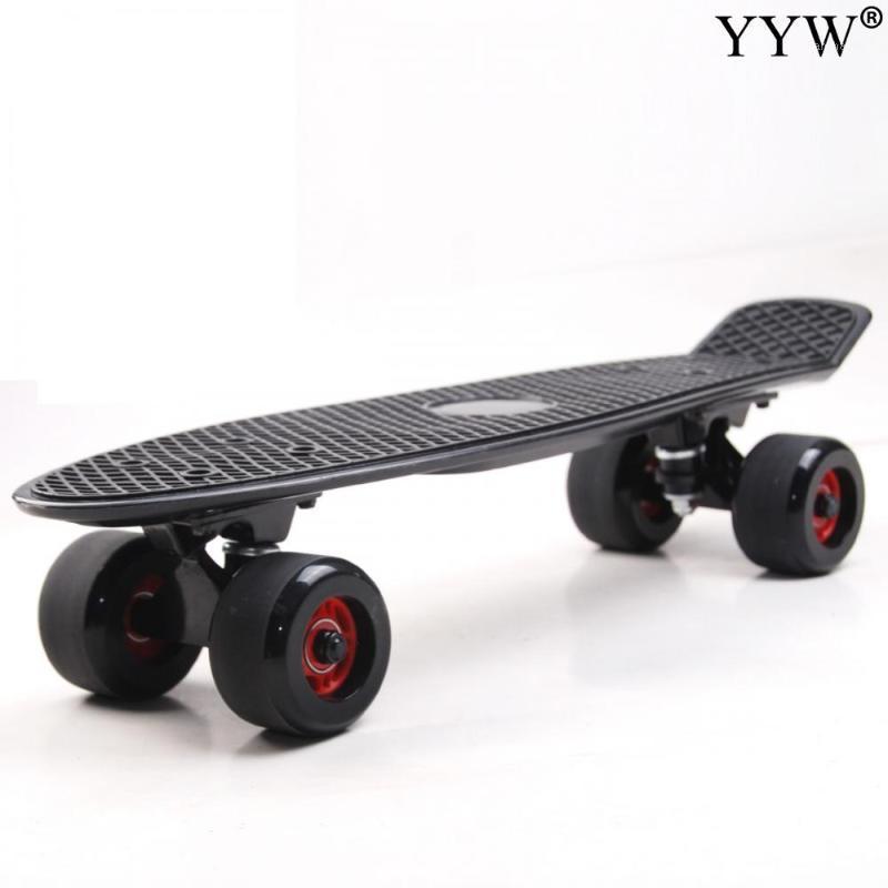 skate boards skid-resistant board adult teenagers girl fashion flat-plate single rocker 57x15x10cm skateboard with 4 steel1, Black
skate boards skid-resistant board adult teenagers girl fashion flat-plate single rocker 57x15x10cm skateboard with 4 steel1, Black
