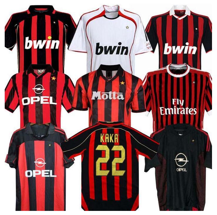 90 91 Retro shirts home 96 97 Gullit SOCCER JERSEY 02 03 04 Maldini Van Basten football RONALDO KAKA Inzaghi MILAN 06 07 2009 SHEVCHENKO, Black
90 91 Retro shirts home 96 97 Gullit SOCCER JERSEY 02 03 04 Maldini Van Basten football RONALDO KAKA Inzaghi MILAN 06 07 2009 SHEVCHENKO, Black
