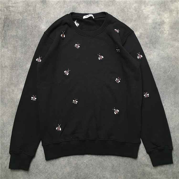 2021 New 19th Luxury High-embroidered Bee Hoodies Sweaters Cotton Thicken Fleece # E9 MG7G