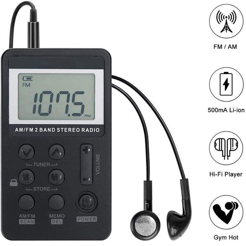 Hot Mini AM/FM Pocket Radio Portable Digital Tuning Walkman Rechargeable Radio Not Have The Speaker Suitable for Jogging Walking
Hot Mini AM/FM Pocket Radio Portable Digital Tuning Walkman Rechargeable Radio Not Have The Speaker Suitable for Jogging Walking