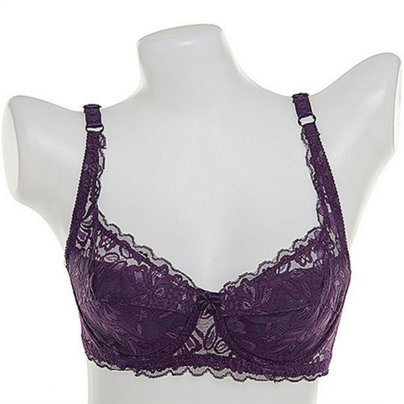 Fashion Women Sexy Lace Bra Deep V Push Up Brassiere Shaping Padded Bras Underwear Embroidery Lingerie plus size bra A B C D Cup 201202