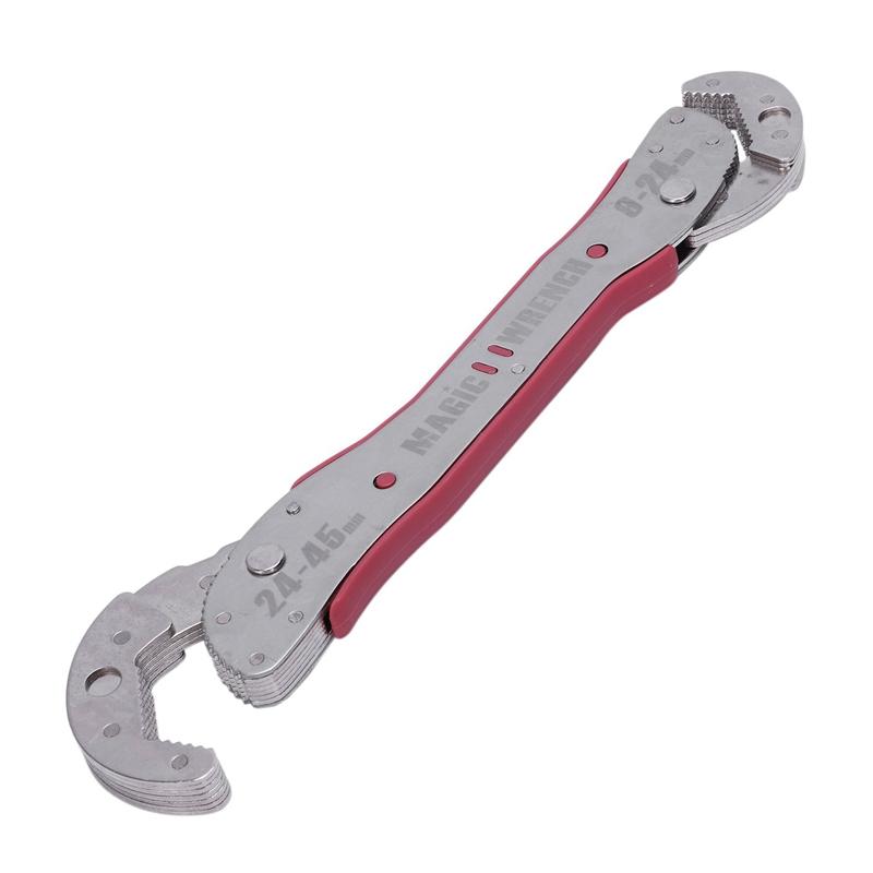 9-45mm Adjustable ic Wrench Multi-function Purpose Spanner Tools Universal Wrench Pipe Home Hand Tool Quick Snap Grip 
9-45mm Adjustable ic Wrench Multi-function Purpose Spanner Tools Universal Wrench Pipe Home Hand Tool Quick Snap Grip