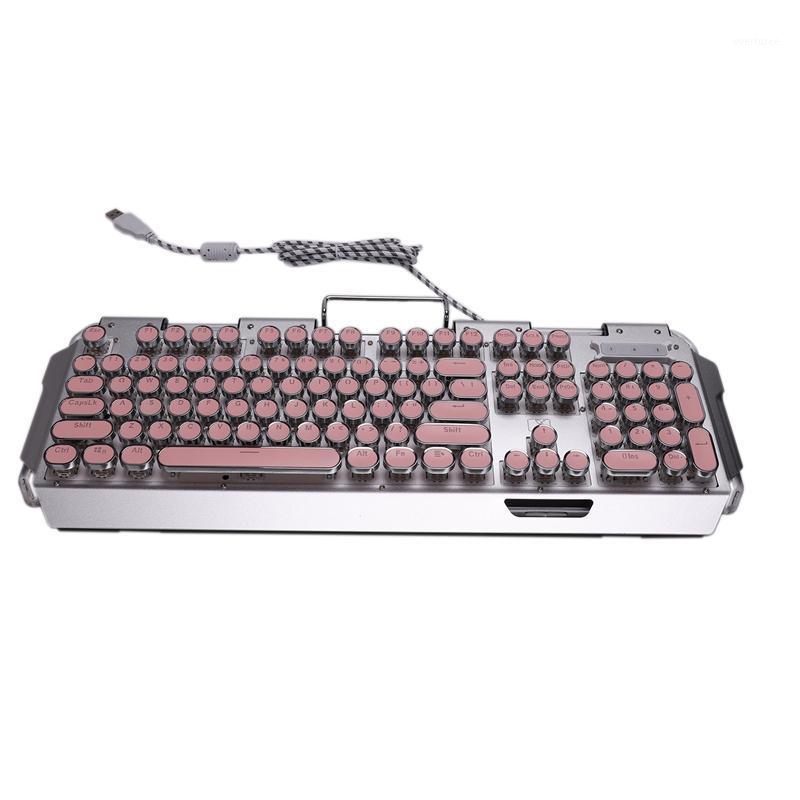 X10 Retro Round Typewriter Light Transmission Keycap Wired Mechanical Gaming Keyboard Multiple Light Effects Round1
X10 Retro Round Typewriter Light Transmission Keycap Wired Mechanical Gaming Keyboard Multiple Light Effects Round1