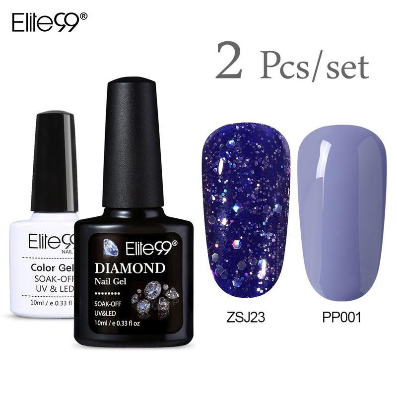 Elite99 2PcsGlitter Pure Color Gel Polish Set Soak Off UV LED Nail Varnish Primer Gel Polish Salon Pedicure Manicure Nail 10ml, Red;pink
Elite99 2PcsGlitter Pure Color Gel Polish Set Soak Off UV LED Nail Varnish Primer Gel Polish Salon Pedicure Manicure Nail 10ml, Red;pink