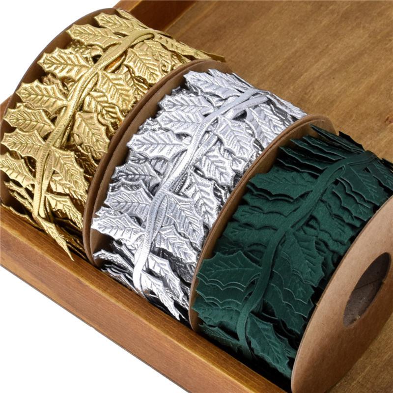 2021 10m/Roll Christmas Tree Decorative Leaf Ribbon Party Wedding Gift Packaging Belt Gift Wrapping Ribbon Twist Ties
2021 10m/Roll Christmas Tree Decorative Leaf Ribbon Party Wedding Gift Packaging Belt Gift Wrapping Ribbon Twist Ties
