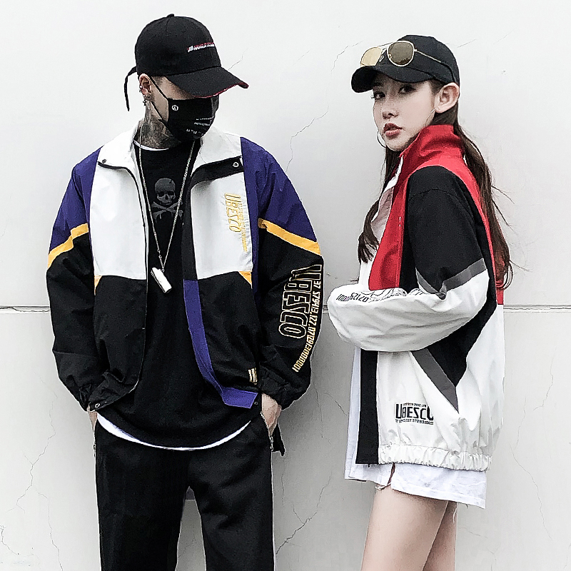 2020 New Arrival Spring Couple Hip Hop Jacket Splice Bomber Coat Men Women Casual Fashion Loose Style Spring Jackets, Red
2020 New Arrival Spring Couple Hip Hop Jacket Splice Bomber Coat Men Women Casual Fashion Loose Style Spring Jackets, Red