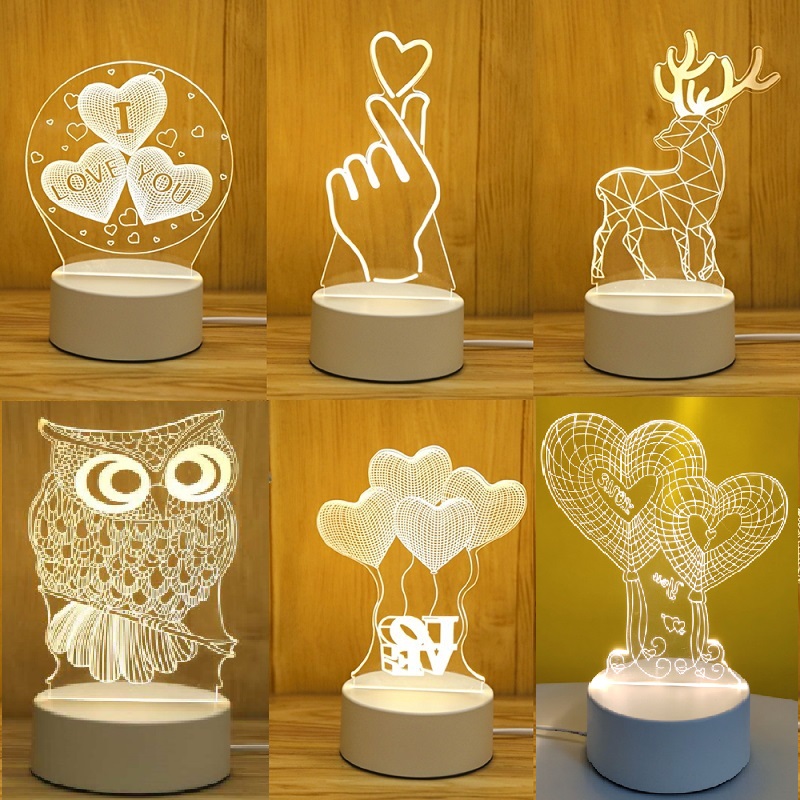 USB Power Night Light LED Deer 3D Eiffel Tower Acrylic Table Desk Bedroom Decor Gift Warm White Lamp Christmas Decorations
USB Power Night Light LED Deer 3D Eiffel Tower Acrylic Table Desk Bedroom Decor Gift Warm White Lamp Christmas Decorations