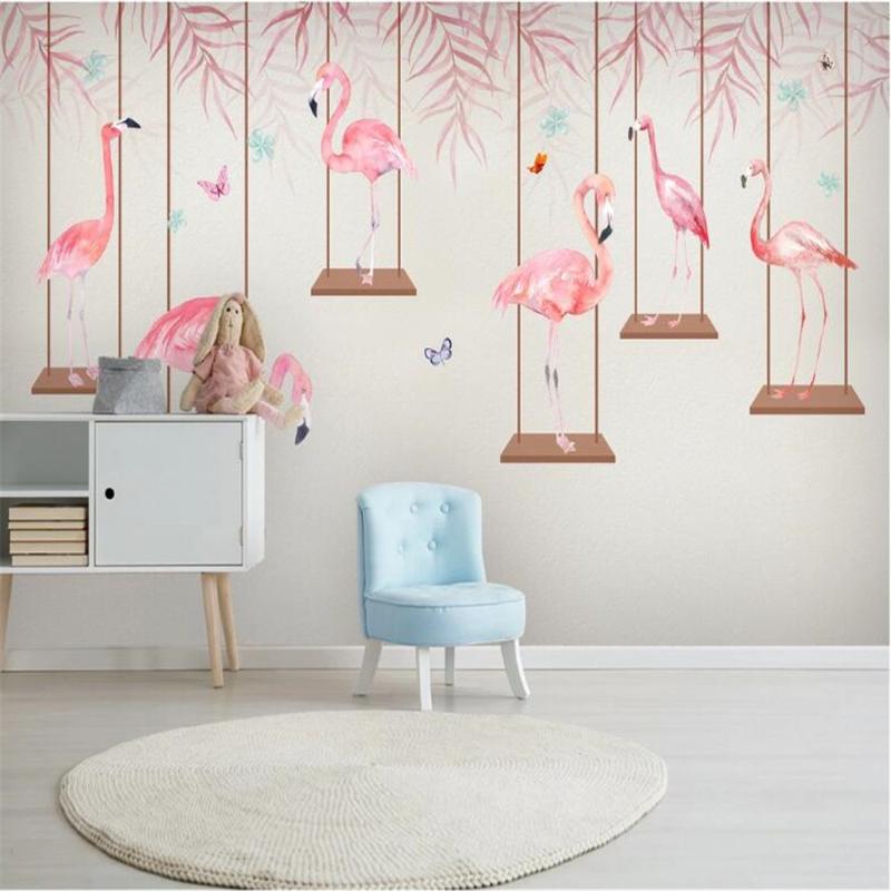 Customized 3D background large wallpaper mural modern minimalist hand-painted flamingo watercolor leaf background wall, Silk cloth
Customized 3D background large wallpaper mural modern minimalist hand-painted flamingo watercolor leaf background wall, Silk cloth