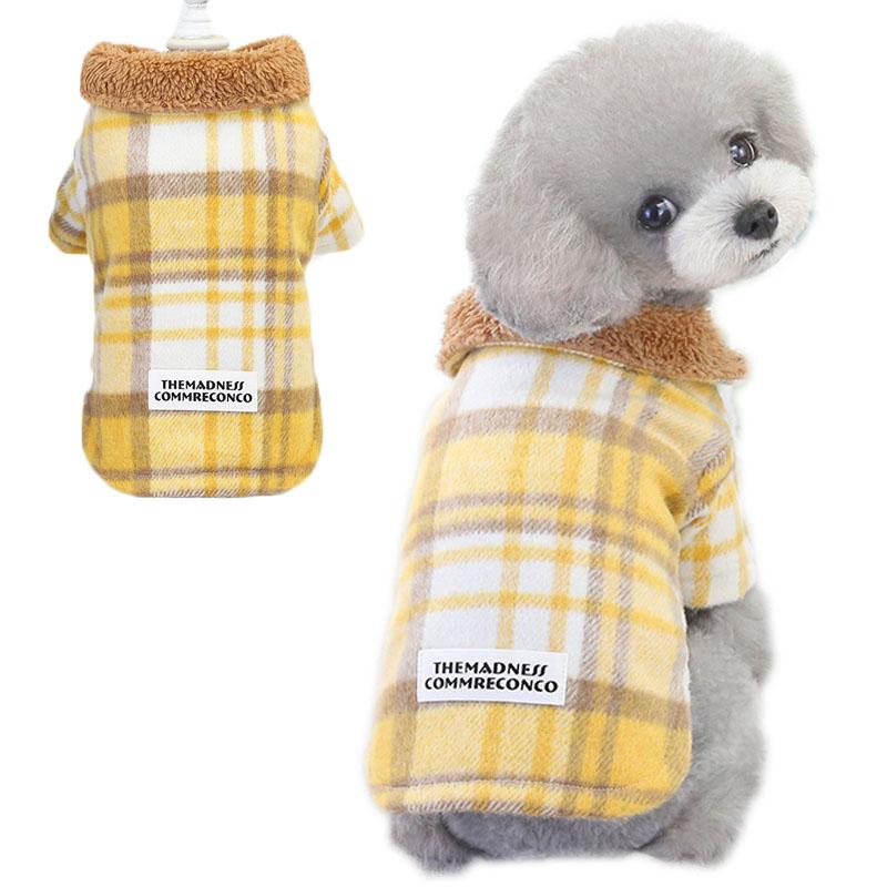 Plaid Dog Winter Clothes Long Sleeve Warm Cat Coat Fleece Lapel Woolen Cloth Pet Outfit Clothing Yellow/Blue Pets Apparel Poodle, Green
Plaid Dog Winter Clothes Long Sleeve Warm Cat Coat Fleece Lapel Woolen Cloth Pet Outfit Clothing Yellow/Blue Pets Apparel Poodle, Green