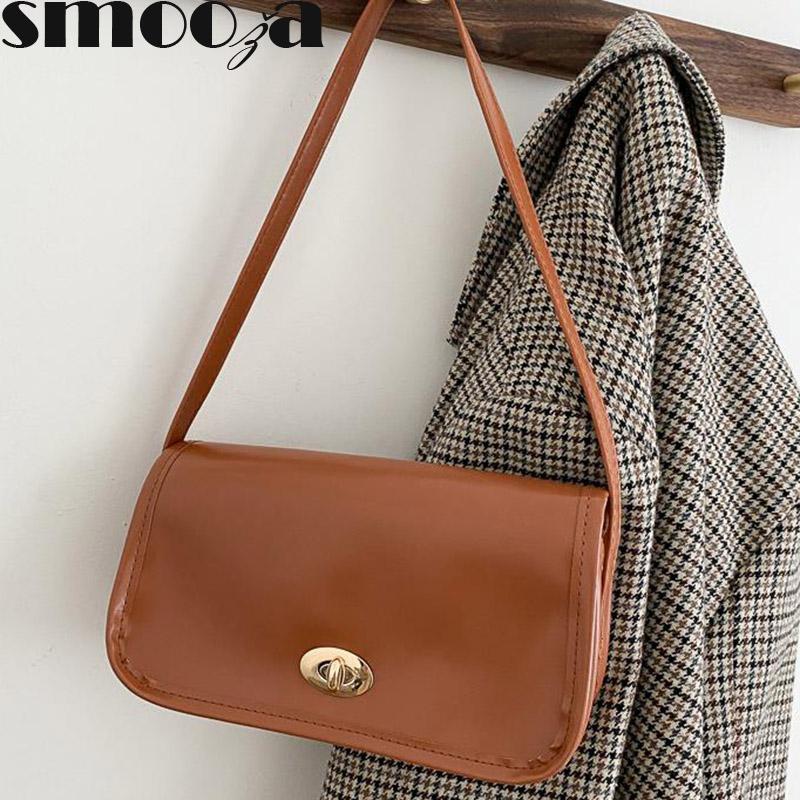 SMOOZA Female One-Shoulder Bags 2021 New Fashion Mini Square Handbag Solid Color Pu Leather Retro Vintage Casual Lock Female Bag, Black
SMOOZA Female One-Shoulder Bags 2021 New Fashion Mini Square Handbag Solid Color Pu Leather Retro Vintage Casual Lock Female Bag, Black