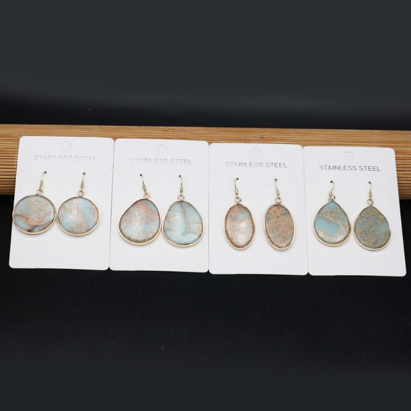 New Fashion Natural Stone Earrings Ocean Ore Temperament Earrings for Women Girls Charms Pendants Trendy Jewelry Gifts
New Fashion Natural Stone Earrings Ocean Ore Temperament Earrings for Women Girls Charms Pendants Trendy Jewelry Gifts