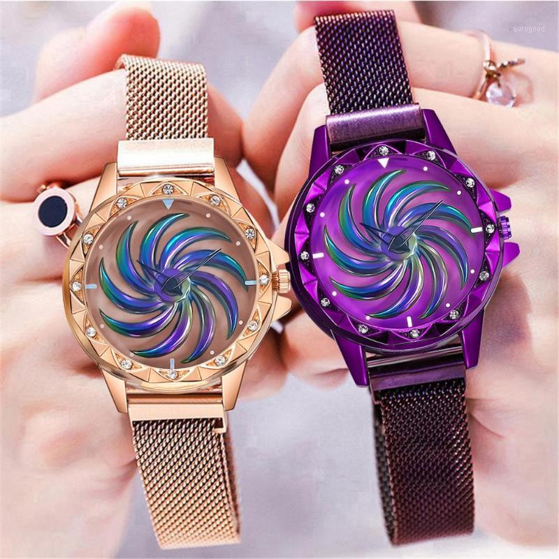Wristwatches Luxury Women's Watch 2021 Spin Dial Women Colorful High Quality Stainless Steel Strap Watches For Mujer Relojes1, Black
Wristwatches Luxury Women's Watch 2021 Spin Dial Women Colorful High Quality Stainless Steel Strap Watches For Mujer Relojes1, Black