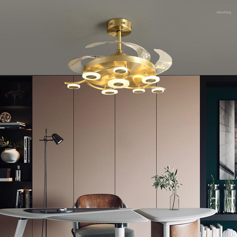 All copper American light luxury crystal living room chandelier invisible fan lamp LED dining room bedroom lamp fan Chandelier1
All copper American light luxury crystal living room chandelier invisible fan lamp LED dining room bedroom lamp fan Chandelier1