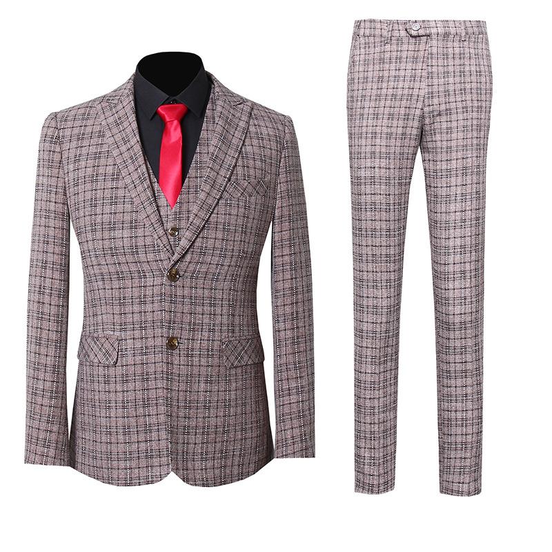 Men Suit Check Slim Fit Business Office Work Party Daily Life Prom Plaid Suits Wedding Groom 3 Pieces Single Breasted 2 Buttons, Sjt105
Men Suit Check Slim Fit Business Office Work Party Daily Life Prom Plaid Suits Wedding Groom 3 Pieces Single Breasted 2 Buttons, Sjt105
