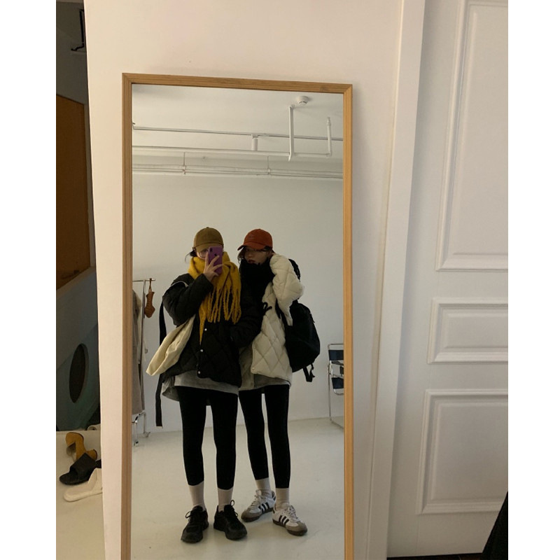 2021 New Korean diamond trellises women's quilted solid color thickened simplicity light short single cotton breasted jacket ZP7P, Black.
2021 New Korean diamond trellises women's quilted solid color thickened simplicity light short single cotton breasted jacket ZP7P, Black.