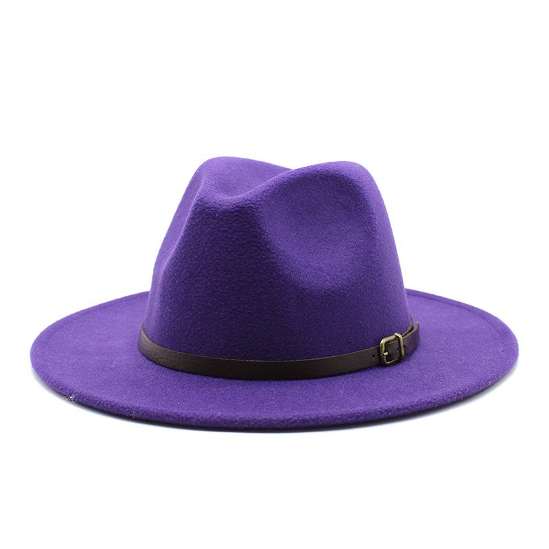 Wide Brim Hats Brand OZyc Winter Autumn Imitation Woolen Women Men Ladies Fedoras Top Jazz Hat European American Round Caps Bowler, White
Wide Brim Hats Brand OZyc Winter Autumn Imitation Woolen Women Men Ladies Fedoras Top Jazz Hat European American Round Caps Bowler, White