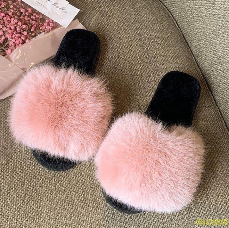 Fashion Fluffy Faux Fur Slippers Women Summer Big Plush Slides Casual Outdoor Fake Hair Sandals Female Fur Flip Flops Hot, Dark khaki
Fashion Fluffy Faux Fur Slippers Women Summer Big Plush Slides Casual Outdoor Fake Hair Sandals Female Fur Flip Flops Hot, Dark khaki