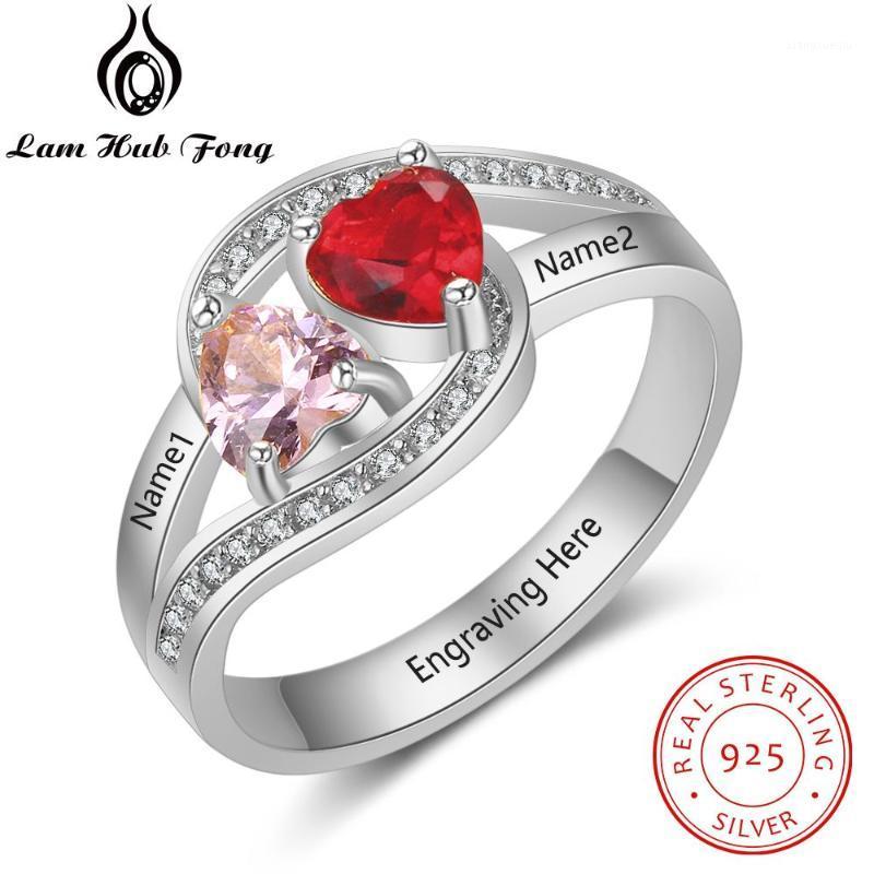 Cluster Rings 925 Sterling Silver Customized Promise Ring Personalized Heart Shape Birthstone Engraved Name Gift For Wife (Lam Hub Fong), Golden;silver
Cluster Rings 925 Sterling Silver Customized Promise Ring Personalized Heart Shape Birthstone Engraved Name Gift For Wife (Lam Hub Fong), Golden;silver