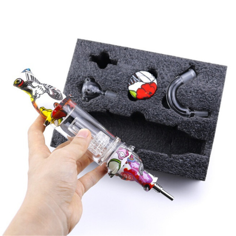 Colorful Lighthouse Dab Straw Kit Smoking Pipe Bag with 10mm Nail Glass Attachment Collector Silicon Container Combo for Dry Herb Wax
Colorful Lighthouse Dab Straw Kit Smoking Pipe Bag with 10mm Nail Glass Attachment Collector Silicon Container Combo for Dry Herb Wax