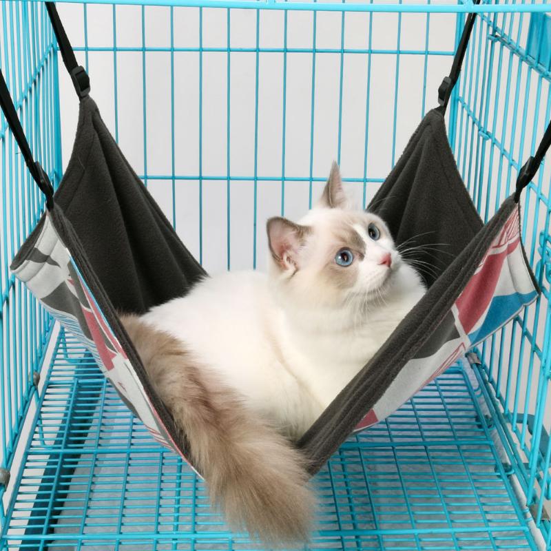 Geometric Patterns Cat Hammock with Adjustable Buckle, Double-sided Cage Hanging Pet Bed for All Seasons
Geometric Patterns Cat Hammock with Adjustable Buckle, Double-sided Cage Hanging Pet Bed for All Seasons