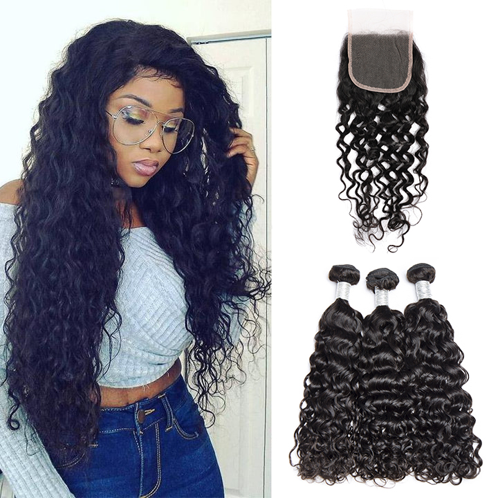 Modern Show 10A Grade Weave Wet And Wavy Unprocessed Virgin Brazilian Peru Hair 3 Bundles Water Wave With Lace Closure 100% Human Hair Weave True length,
Modern Show 10A Grade Weave Wet And Wavy Unprocessed Virgin Brazilian Peru Hair 3 Bundles Water Wave With Lace Closure 100% Human Hair Weave True length,
