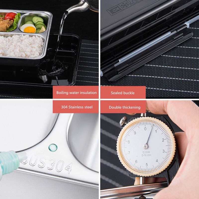 ONEUP Lunch Box Separate Compartments Leakproof Food Is Not MixedThermal Bento Box with Tableware Eco-Friendly Food Container T200709