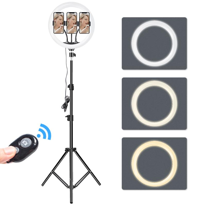12 Inch LED Ring Light with Tripod Stand and Phone Holder 30cm Selfie Ring Light for Photography Makeup Vlogging Live Streaming
12 Inch LED Ring Light with Tripod Stand and Phone Holder 30cm Selfie Ring Light for Photography Makeup Vlogging Live Streaming